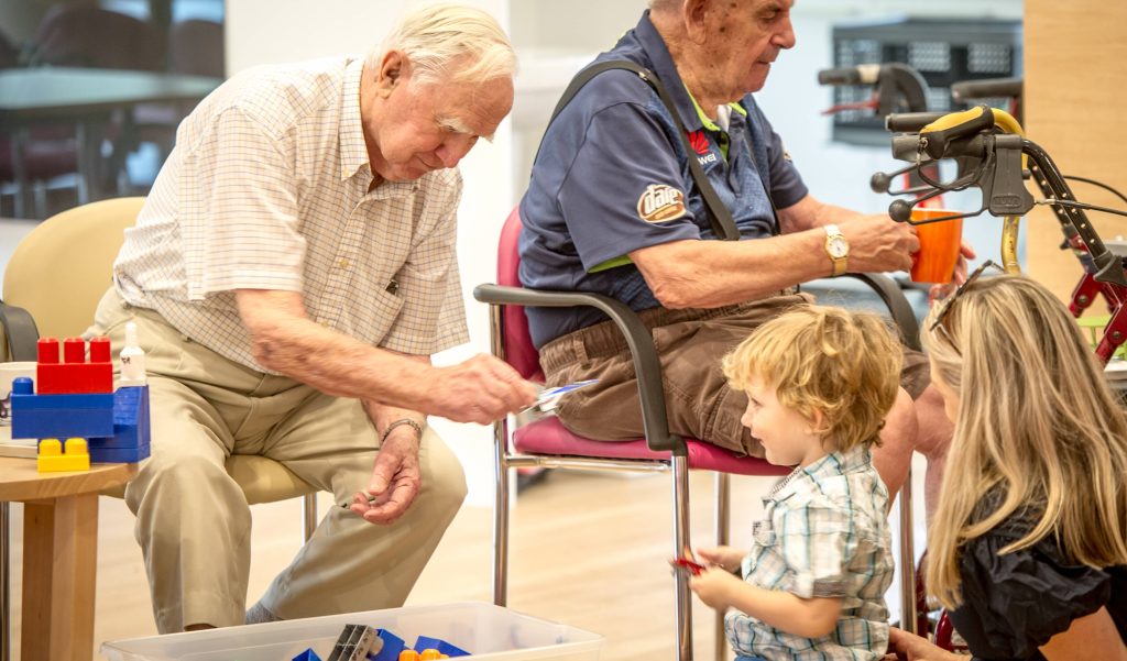 The playgroup bringing children and elderly together
